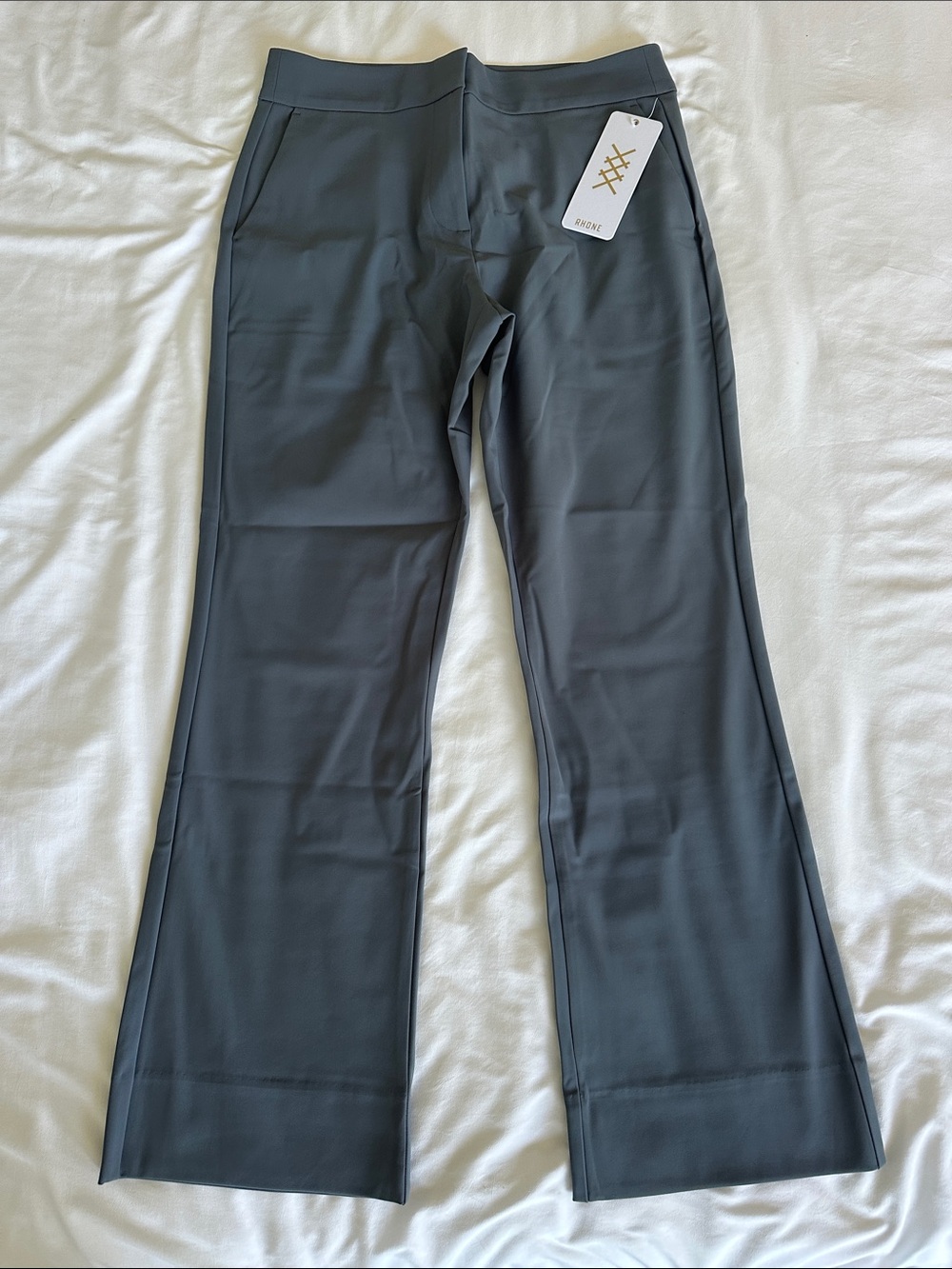 RHONE Woman’s Double Bonded Trouser Blue Slate